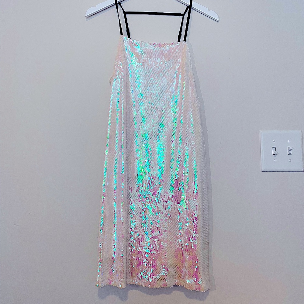 💍 Sparkly White Bachelorette dress
